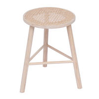 POUF Rattan Braun - Braun, Holz (31/45.5/31cm) - Nordlys