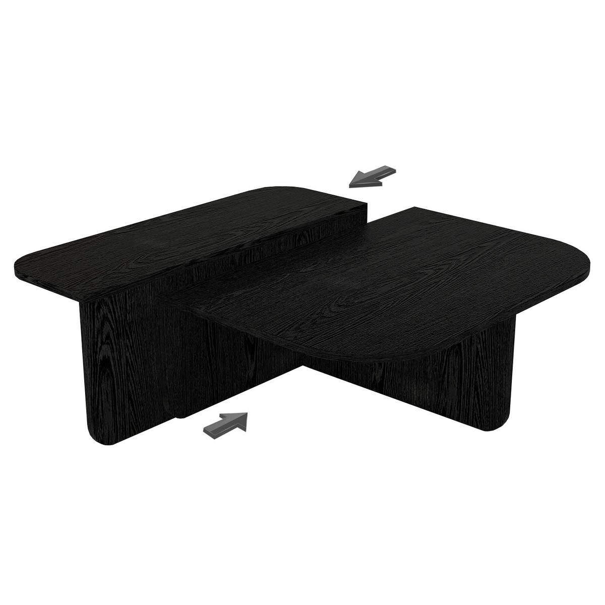 COUCHTISCH Luxe Schwarz 90x90 cm - Schwarz, Holzwerkstoff (90/90/33cm) - moebel17