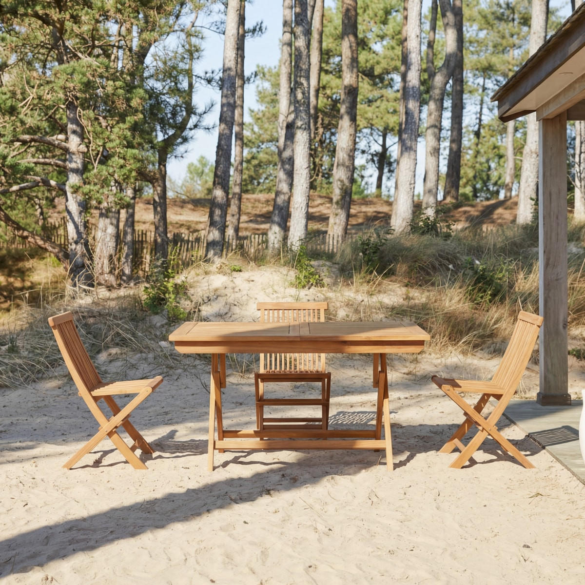 GARTENTISCH Capri Braun aus Akazie - Braun, Holz (70/120/75cm) - Tikamoon