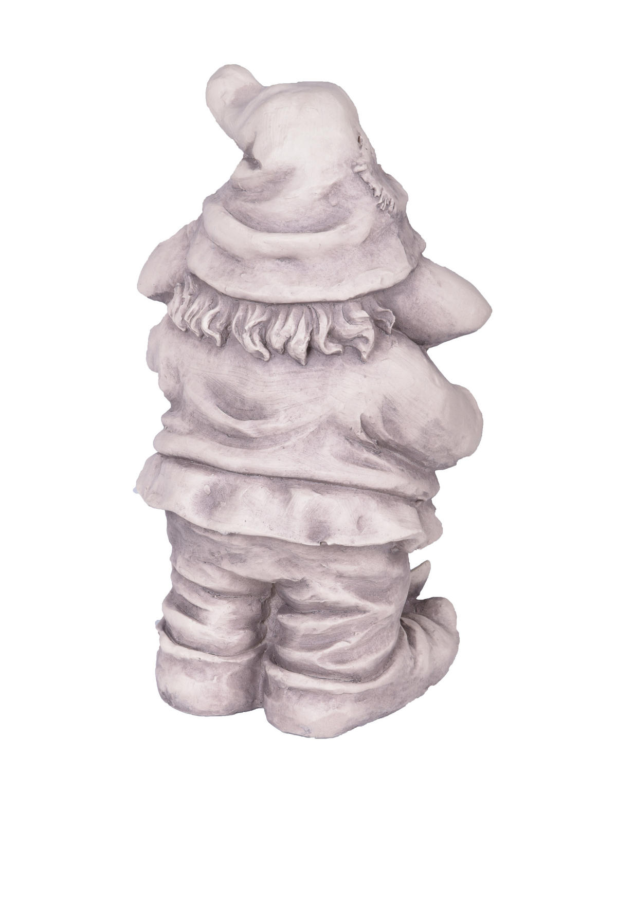 GARTENFIGUR Theo Zwerg Weiß 39x19x22cm - Weiß, Kunststoff (19/39/22cm) - DELUKE
