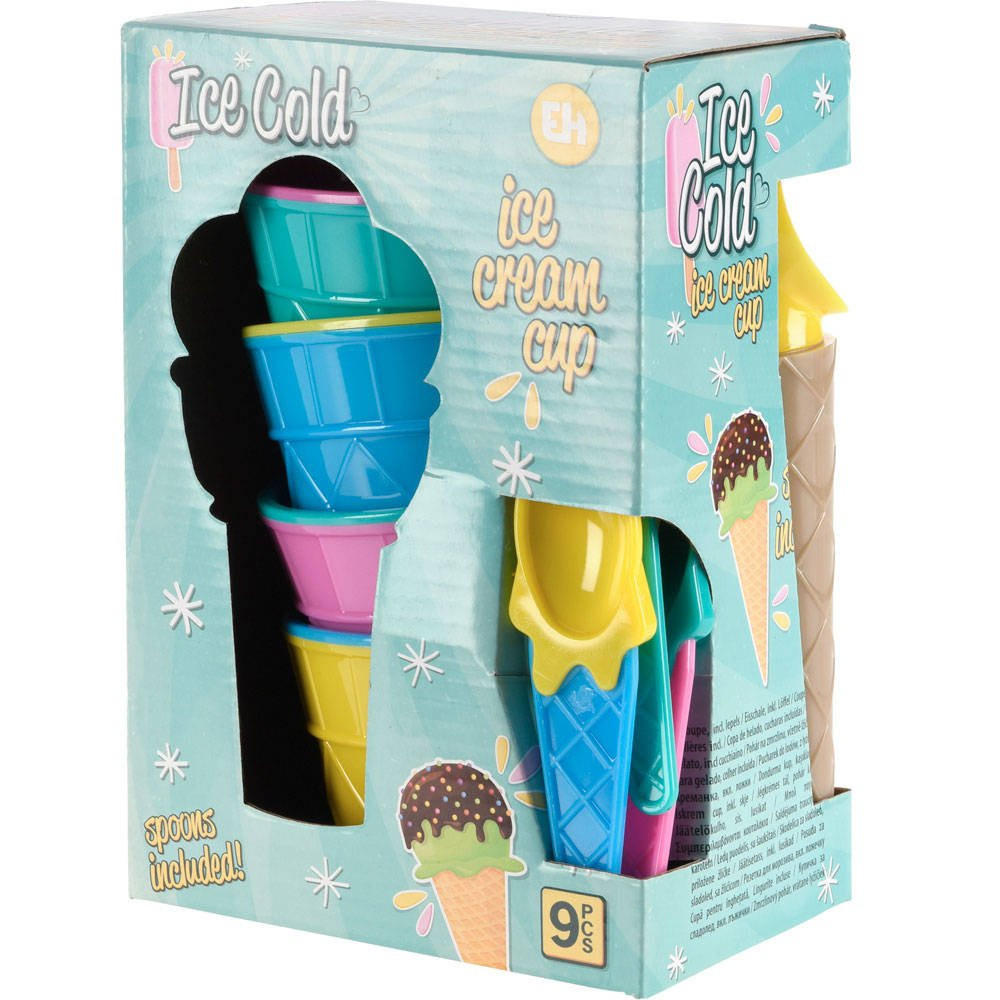EISSCHALEN-SET für 4 Personen, bunt - Multicolor, Kunststoff (14.5cm) - Excellent Houseware
