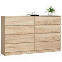 KOMMODE Eiche Sonoma 99/160/40 - Sonoma Eiche, Holzwerkstoff (160/99/40cm) - RAUMHIRSCH FURNITURE
