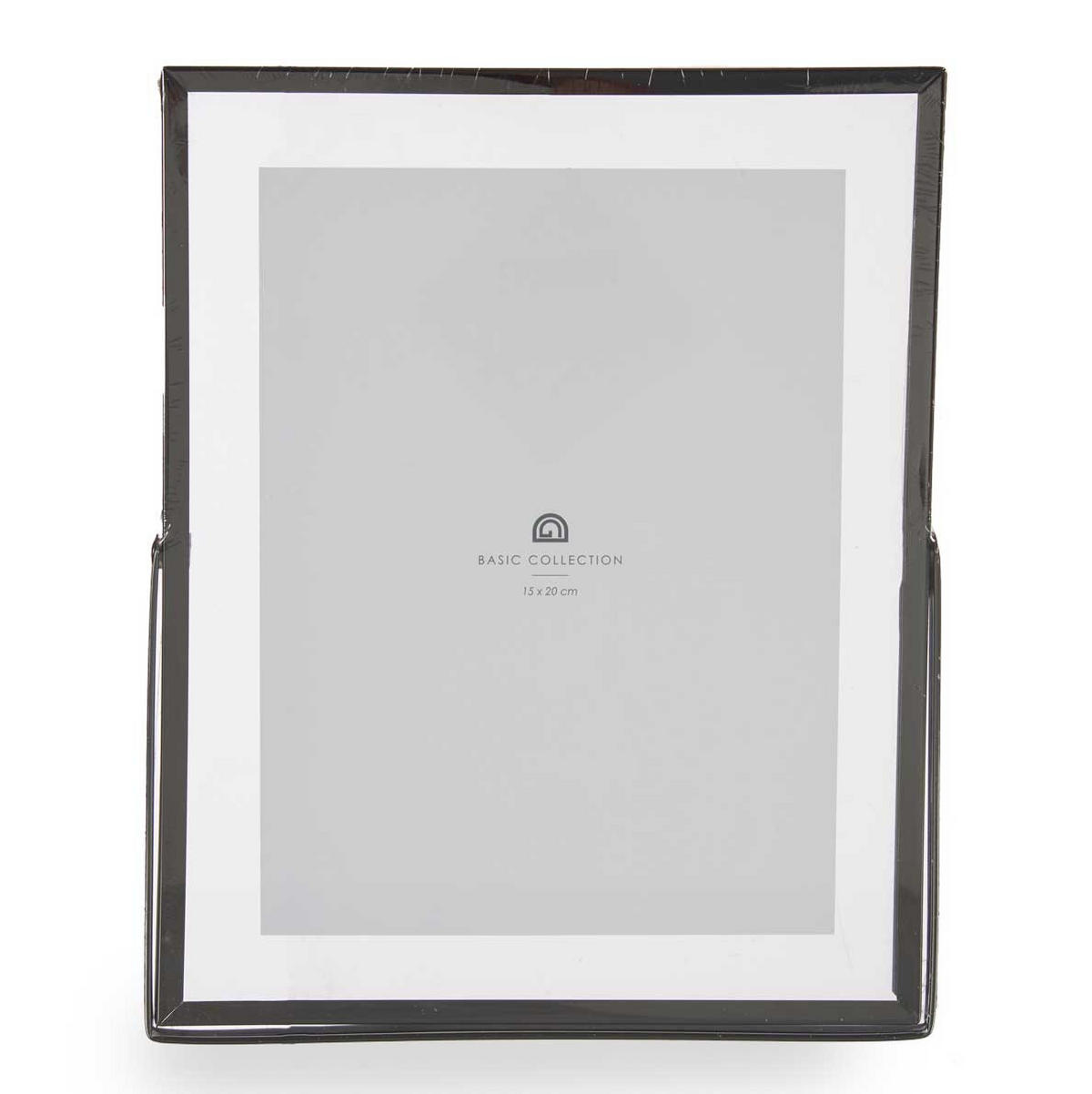 FOTORAHMEN Metall 15/20 cm - Schwarz, Metall (20.5/1/25.2cm) - Giftdecor