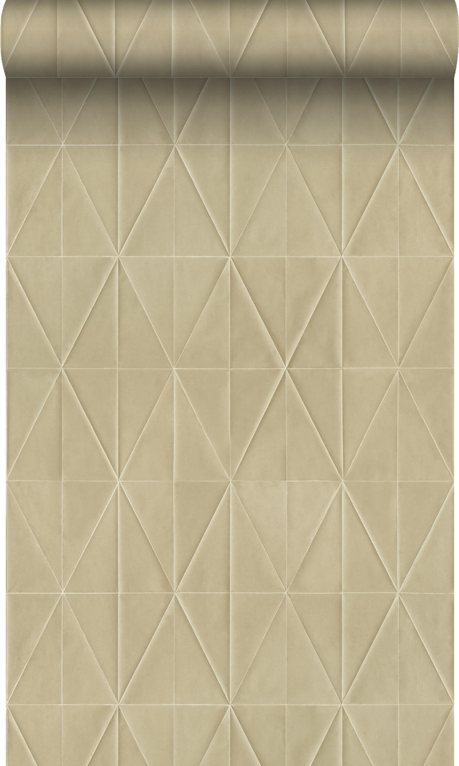 TAPETE Origami-Muster 53 cm x 10.05 m - Beige, Papier (53/1000cm) - Origin Wallcoverings