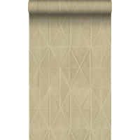 TAPETE Origami-Muster 53 cm x 10.05 m - Beige, Papier (53/1000cm) - Origin Wallcoverings