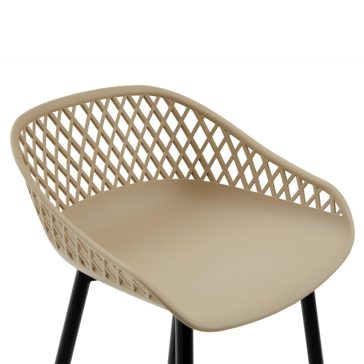 BARHOCKER IREK 2ER-SET - Beige, Textil (47/99/49cm) - IDIMEX