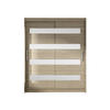 SCHWEBETÜRENSCHRANK Westa XIII - Silberfarben/Sonoma Eiche, Holzwerkstoff/Metall (150/200/58cm) - MIRJAN24