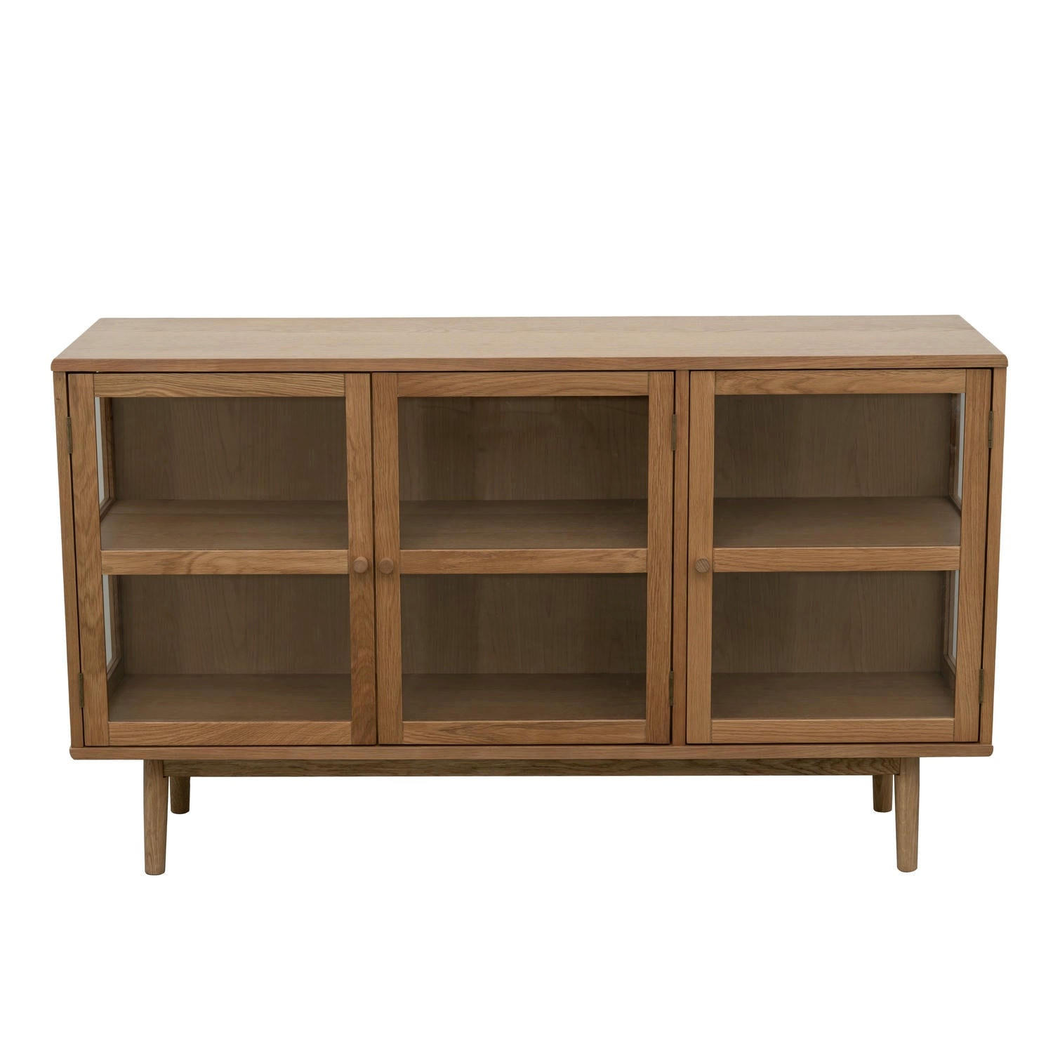 SIDEBOARD Eiche massiv - Eichefarben/Braun, Holz/Holzwerkstoff (137/80/40cm) - Furnhouse