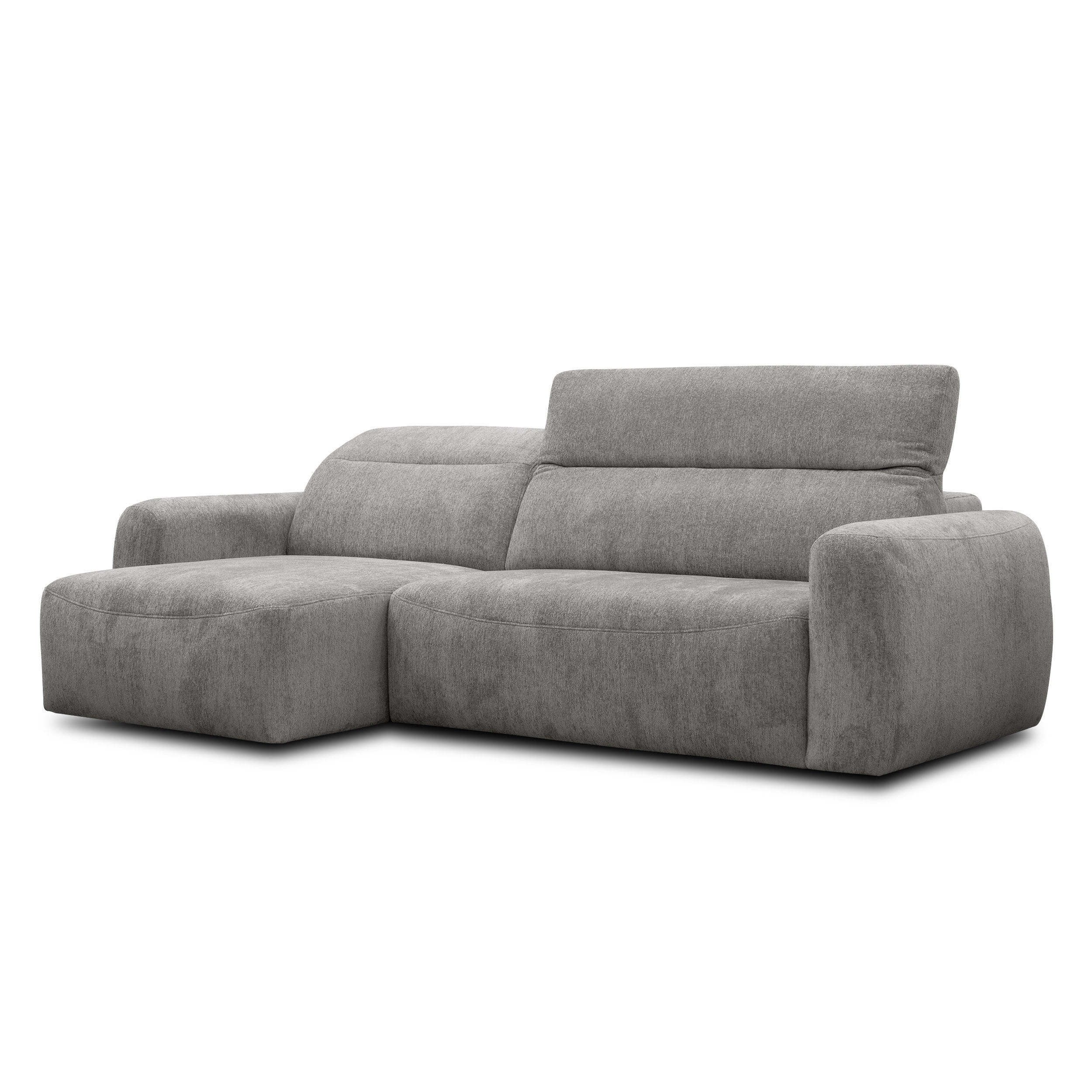 Wozimo Ecksofa Grau 272x81x159 cm
