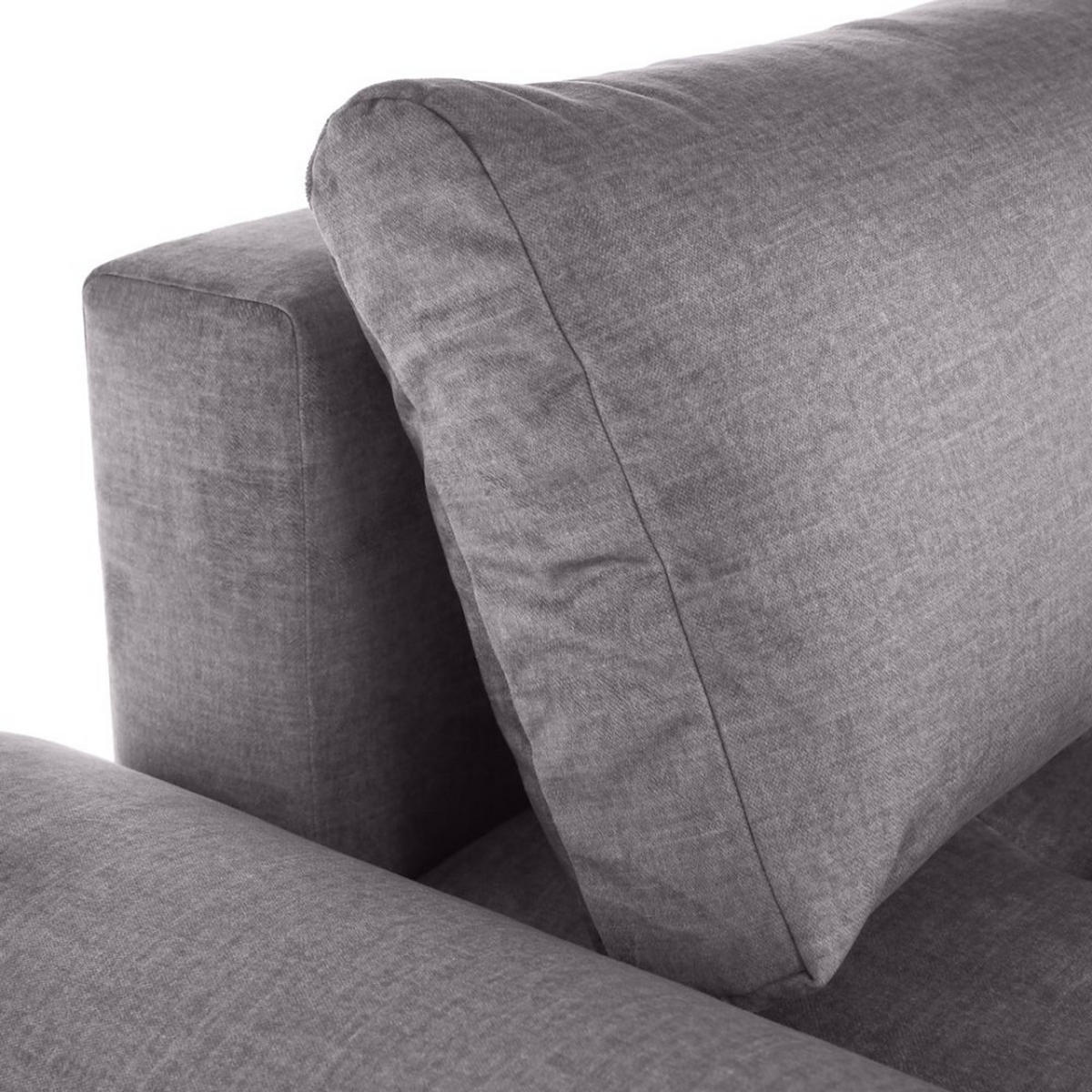 ECKSCHLAFSOFA Costa L dunkelgrau links - Dunkelgrau/Schwarz, Kunststoff/Textil (290/169cm) - Beautysofa
