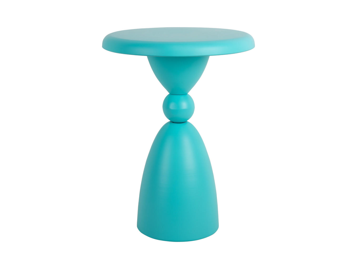 BEISTELLTISCH Folly Outdoor 34/34/46 cm - Blau, Metall (34/34/46cm) - Leitmotiv