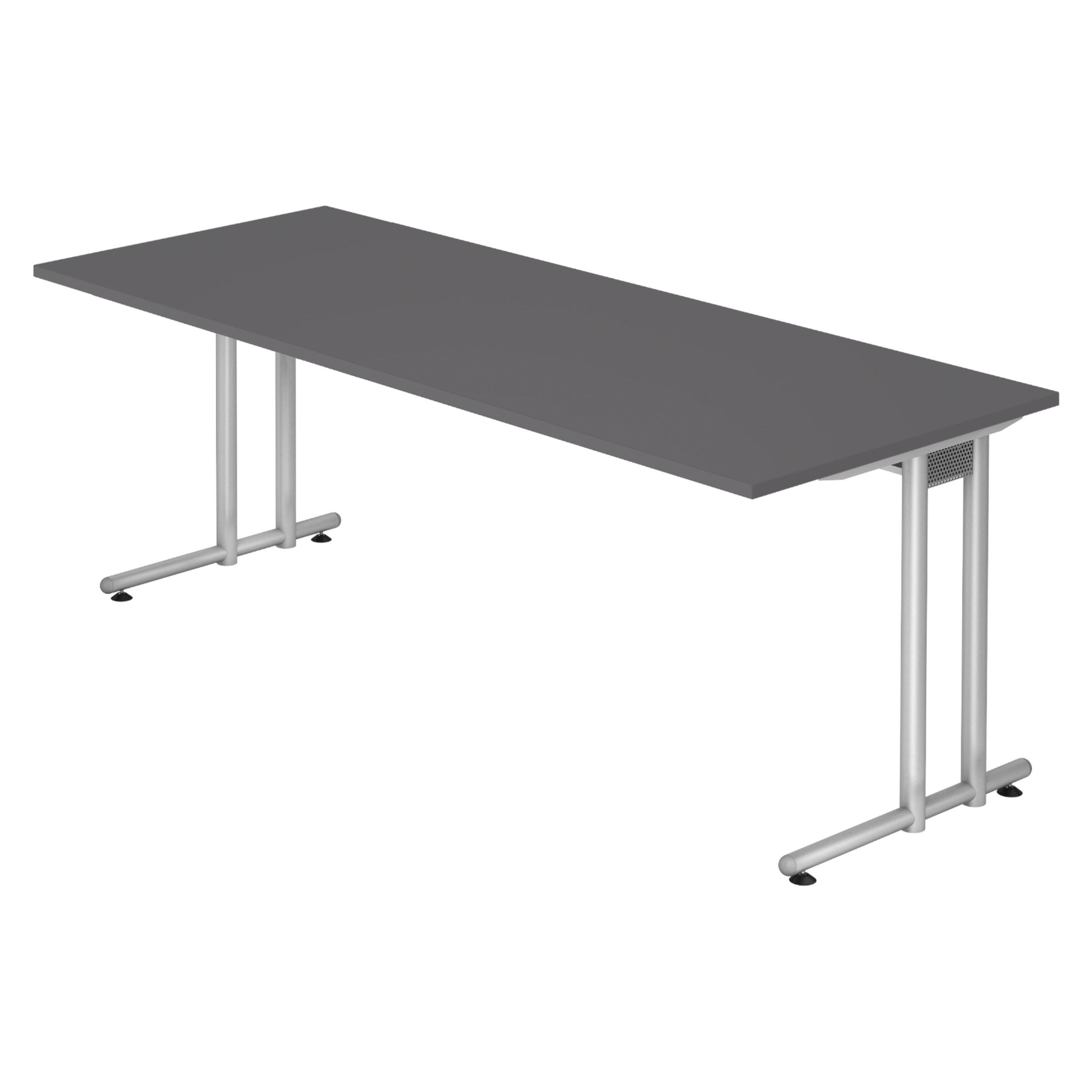 bümö Schreibtisch Graphit 200x74x80 cm