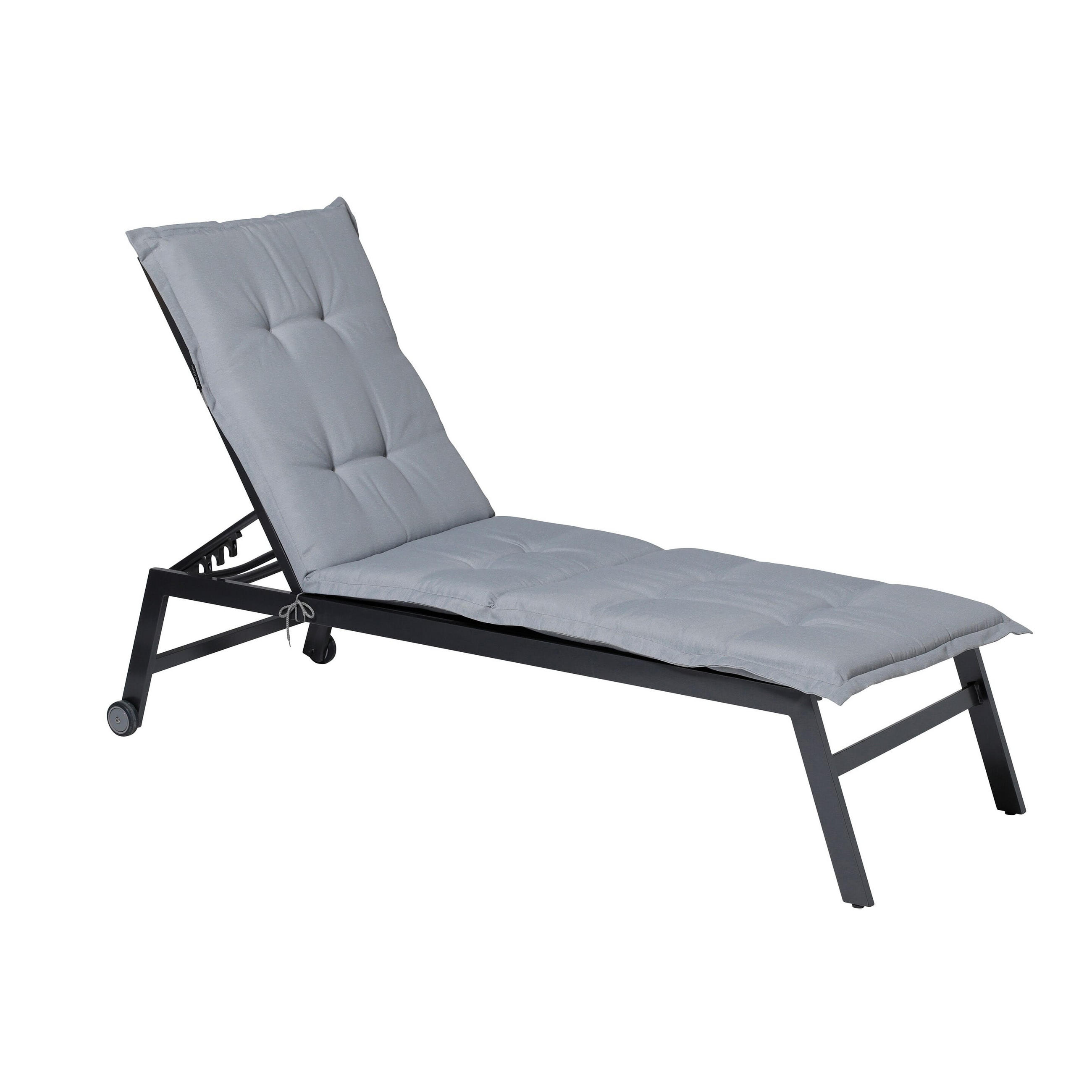 LIEGENAUFLAGE Panama 200/65 cm - Hellgrau, Textil (60/7/200cm) - Madison