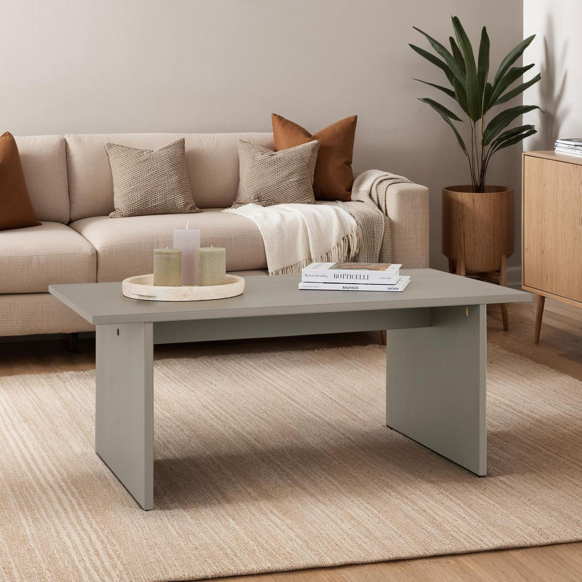 COUCHTISCH SALTO grau - Grau, Holz (60/110/45cm) - IDIMEX