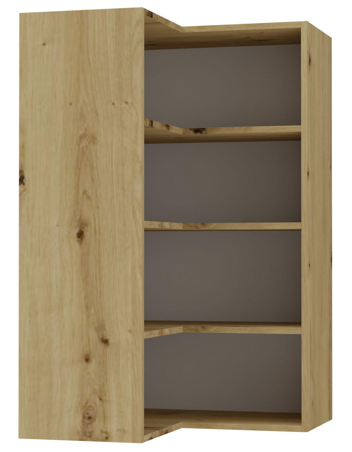 ECKHÄNGESCHRANK Salo W14/60 Eiche Artisan / Kaschmir Matt 60 / 60 / 96cm - Kaschmir/Eiche Artisan, Holz/Holzwerkstoff (60/96/60cm) - Feldmann-Wohnen