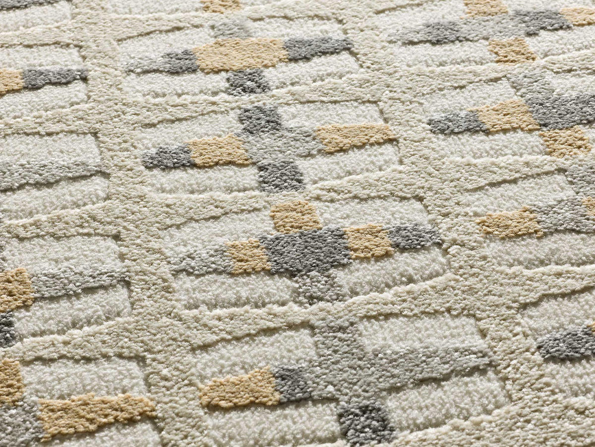 WEBTEPPICH creme Baresa 133/190 cm - Beige, Naturmaterialien/Textil (133/190cm) - Atticgo