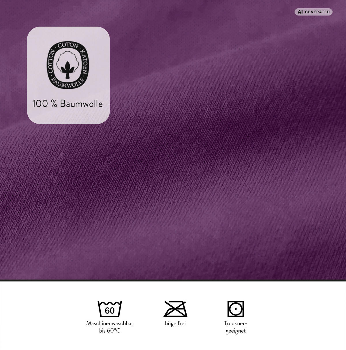 SPANNBETTTUCH Basic Jersey dunkel violett, 140x200 cm - 160x200 cm - Violett, Textil (160/200cm) - Castell