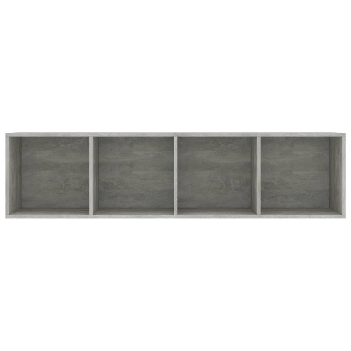 BÜCHERREGAL/TV-SCHRANK Betongrau 143/30/36 Cm - Grau, Holzwerkstoff (30/36/143cm) - vidaXL