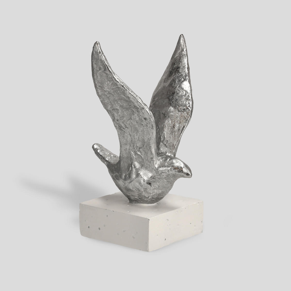 DEKOFIGUR Pasare - Silberfarben, Kunststoff (15.5/22/14cm) - home&you