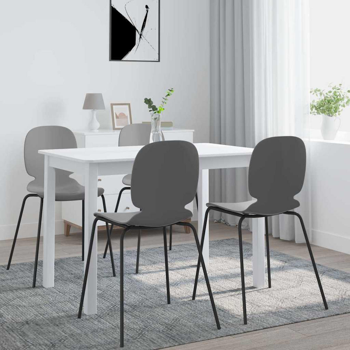 ESSTISCH Weiss 114/71/75 Cm Massivholz Gummibaum - Weiß, Holz (114/71/75cm) - vidaXL