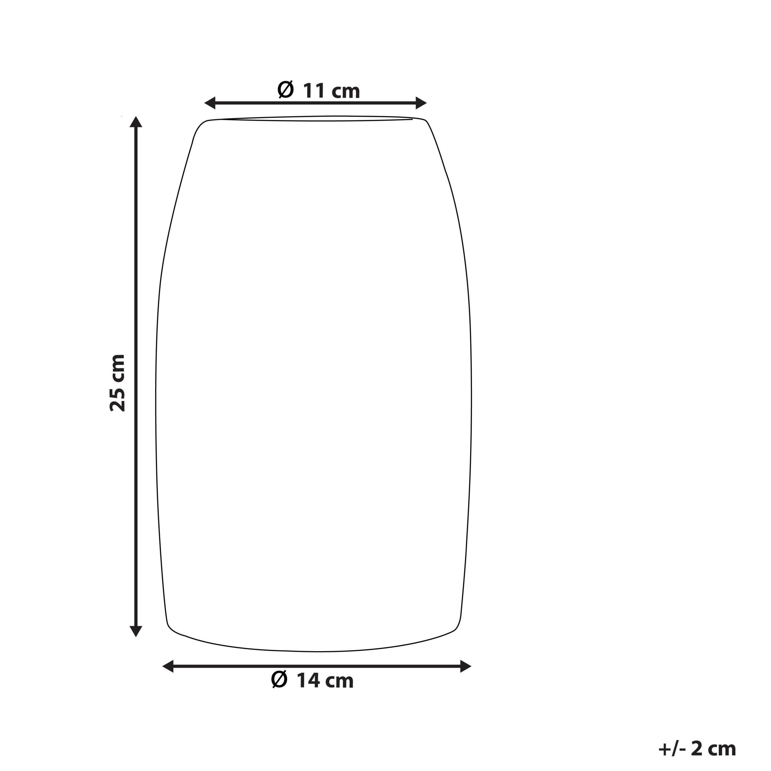 Thumbnail - Beliani Dekovase, Weiß, Stein, Mode, 25 cm, Dekoration, Vasen, Keramikvasen