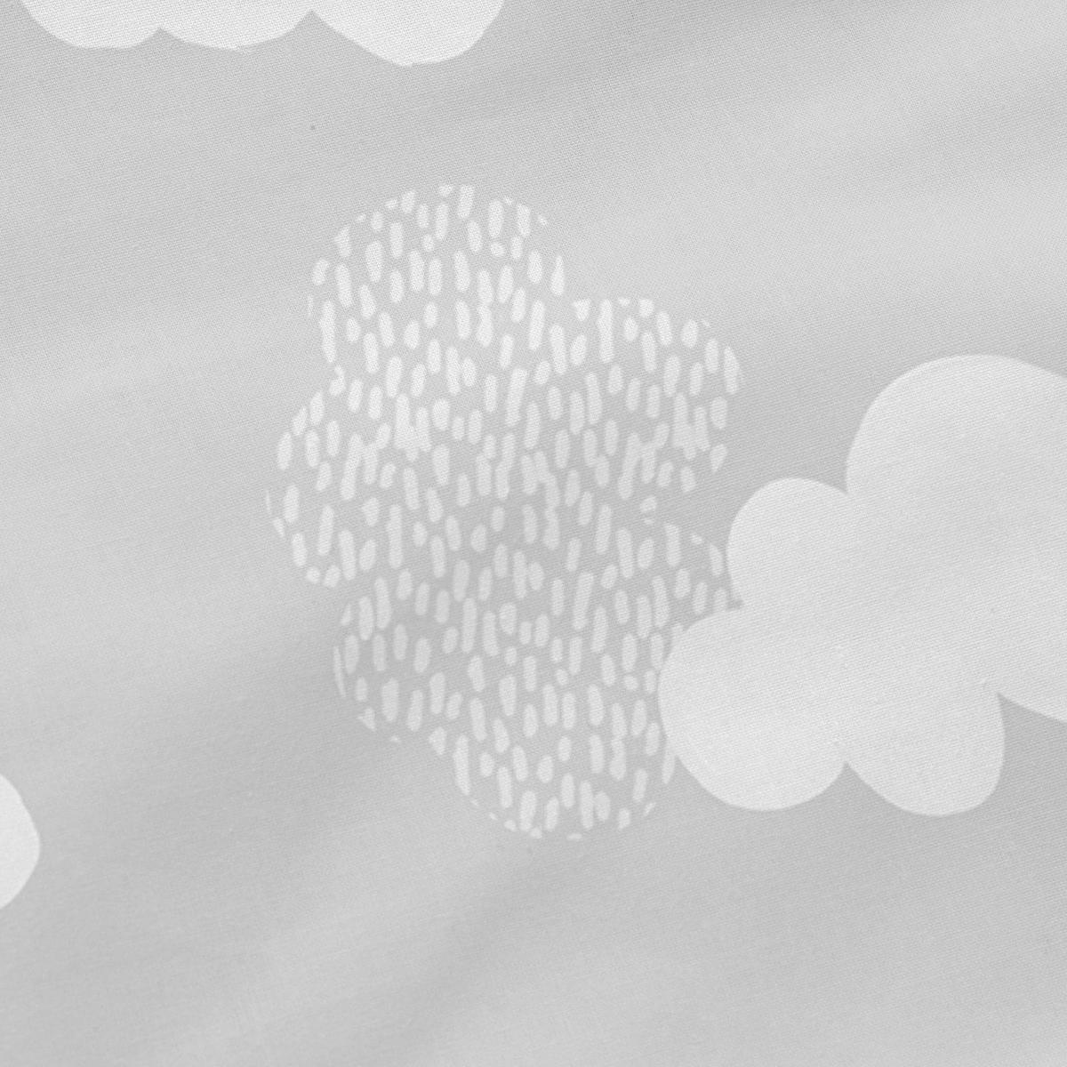 KISSENBEZUG clouds 50x75 cm grau - Grau, Textil (50/75cm) - Happy Friday
