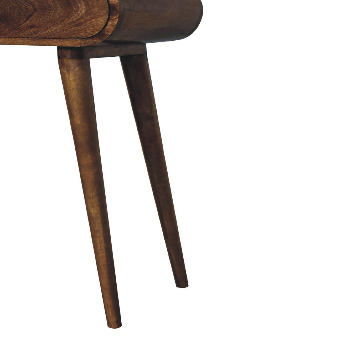 KONSOLENTISCH aus Massivholz - Messingfarben/Braun, Holz/Metall (30/60/78cm) - Artisan Furniture