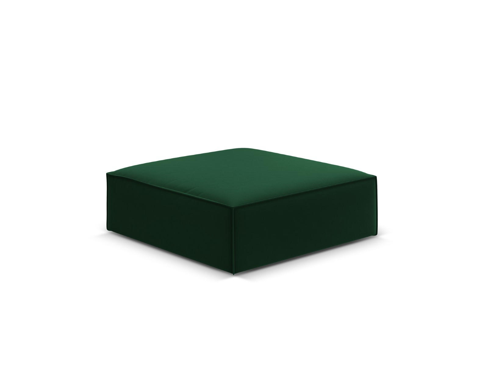 POUF Kaelle aus Samt flaschengrün - Grün, Textil (80/38/100cm) - Micadoni