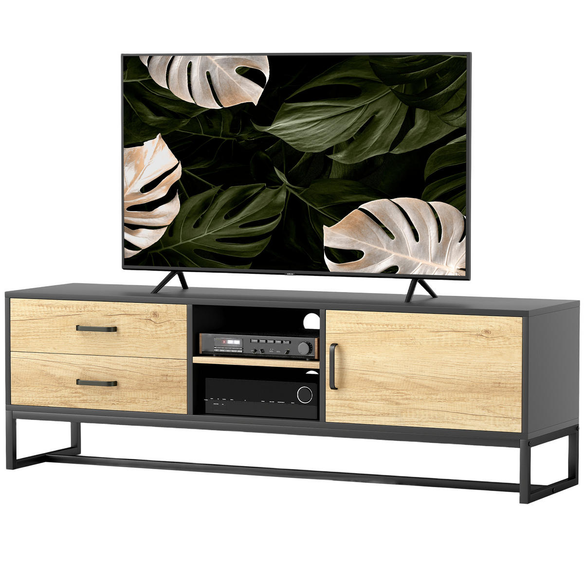 TV-MÖBEL Braun 1 Stück - Braun, Holzwerkstoff (140/45/35cm) - GiPP