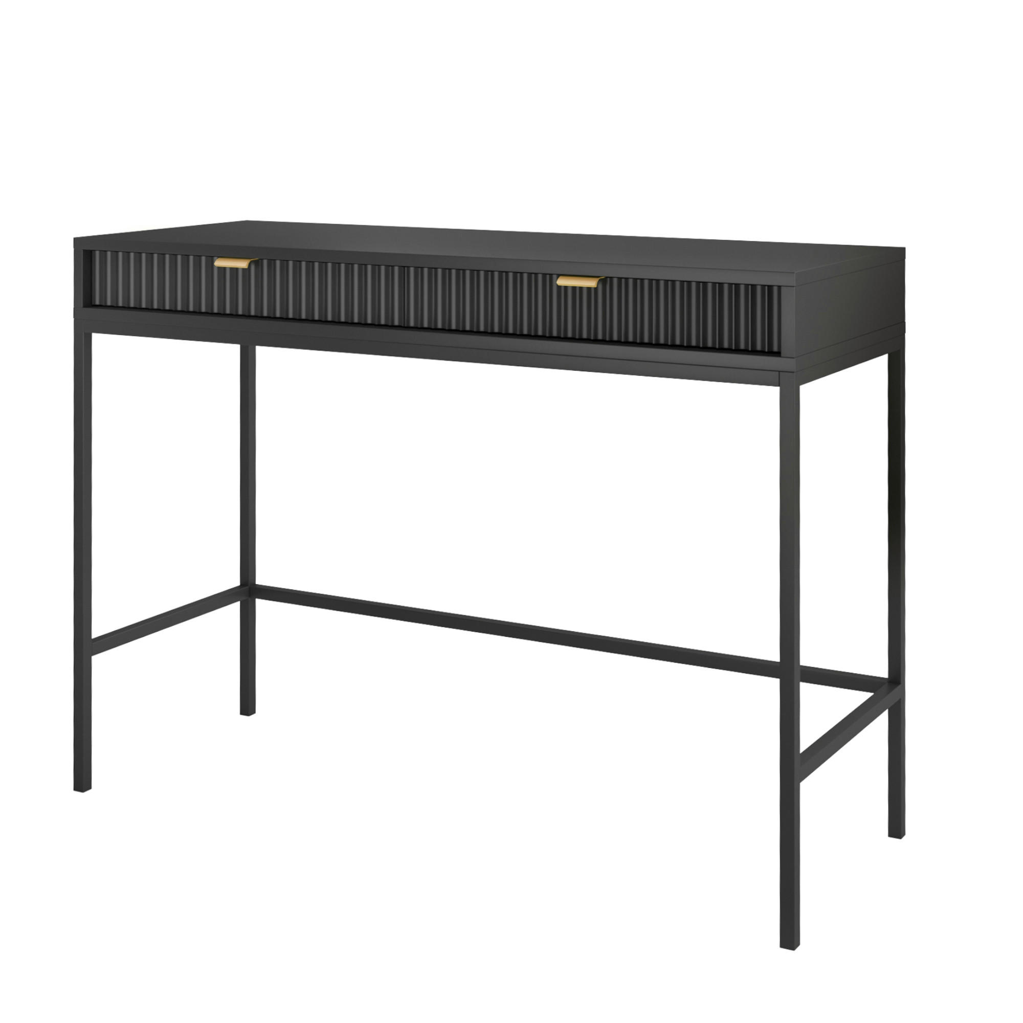 Komodee Schminktisch Schwarz 104x77x50 cm