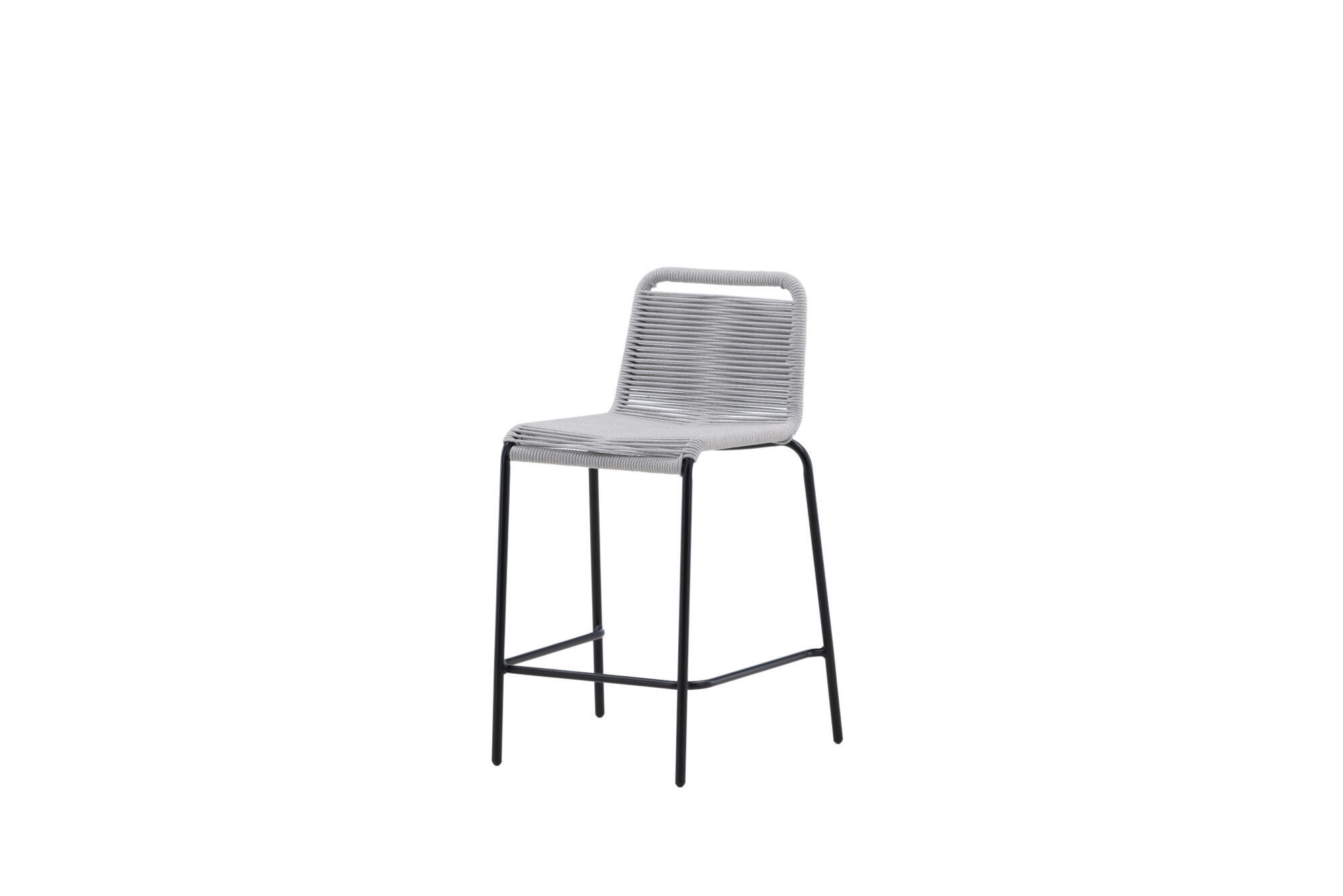 Furnlux Gartenbarhocker Grau 53x89x54 cm