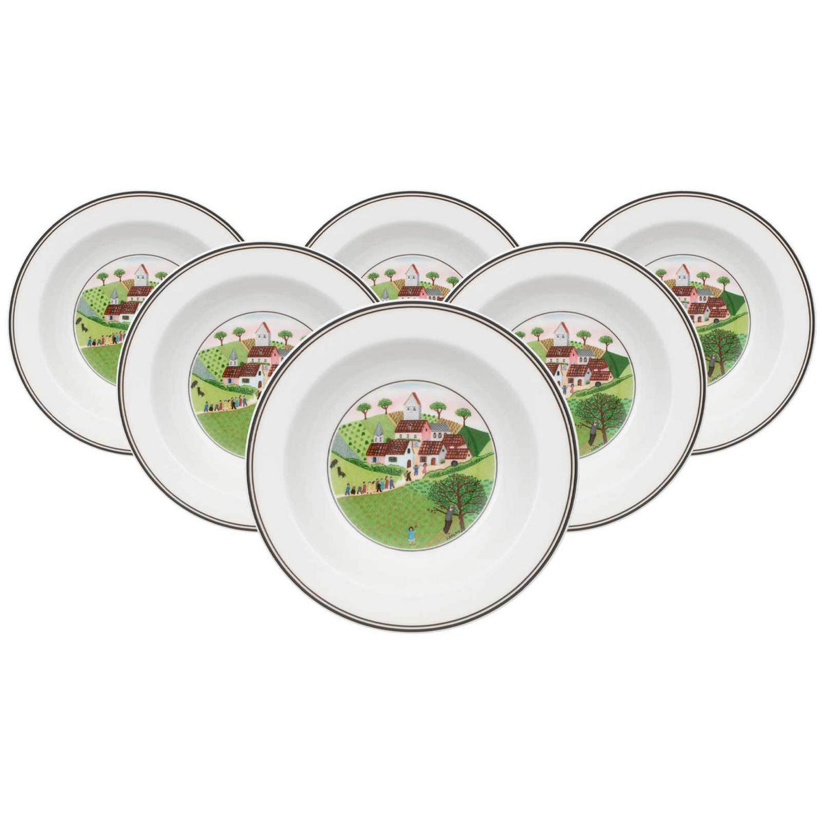 SALATSCHALE HEIRAT Design Naif bunt ø 20 cm 6er Set - Multicolor, Keramik (20cm) - Villeroy & Boch