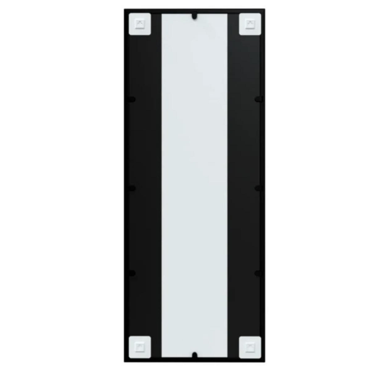 WANDSPIEGEL Schwarz 100/40 Cm Metall - Schwarz, Metall (40/1.6/100cm) - vidaXL