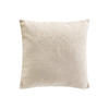 DEKOKISSEN Jacquardmuster Blätter 40/40 cm - Beige, Textil (40/40cm) - Douceur d´intérieur