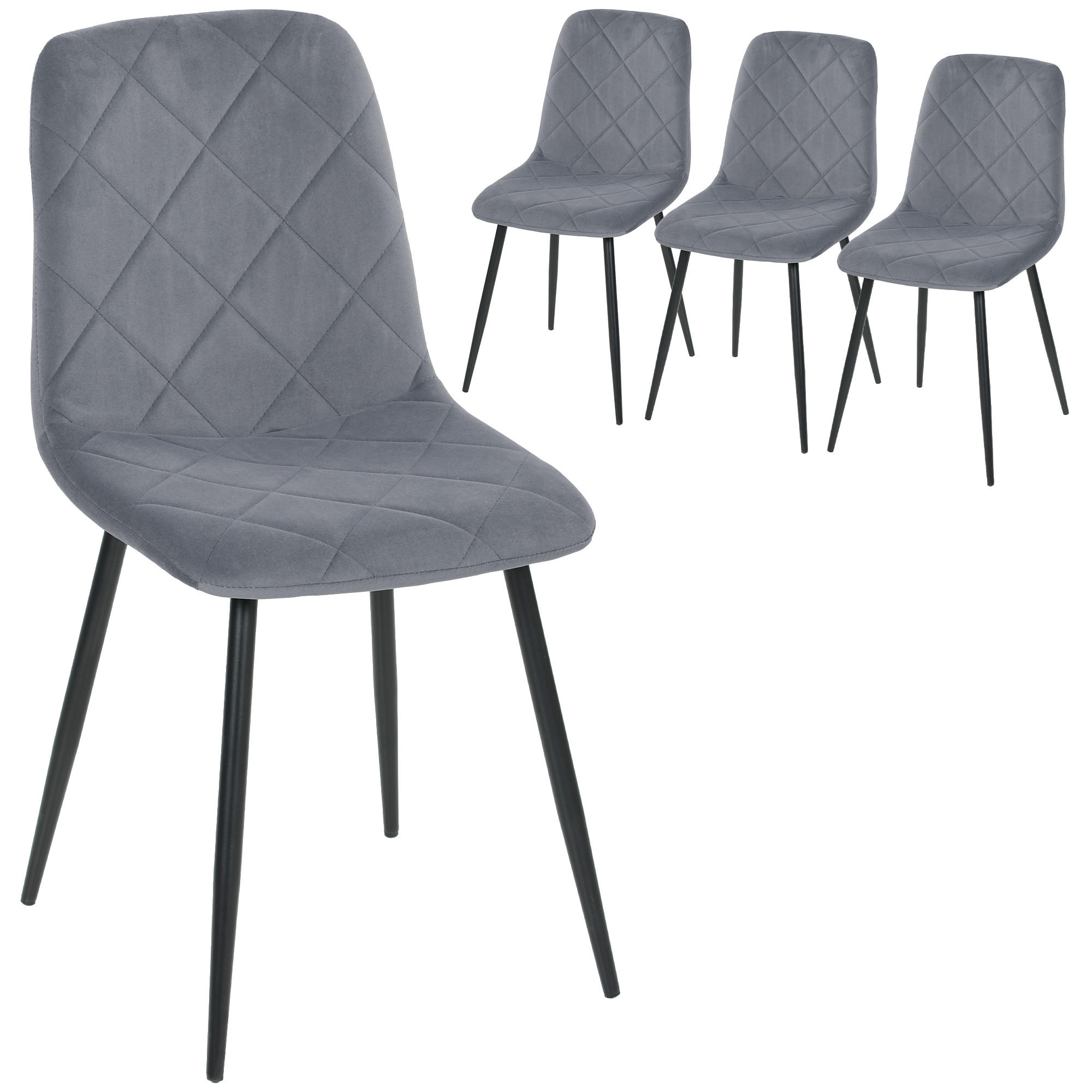 XXXLutz Esszimmerstühle Grau 54x87x45 cm