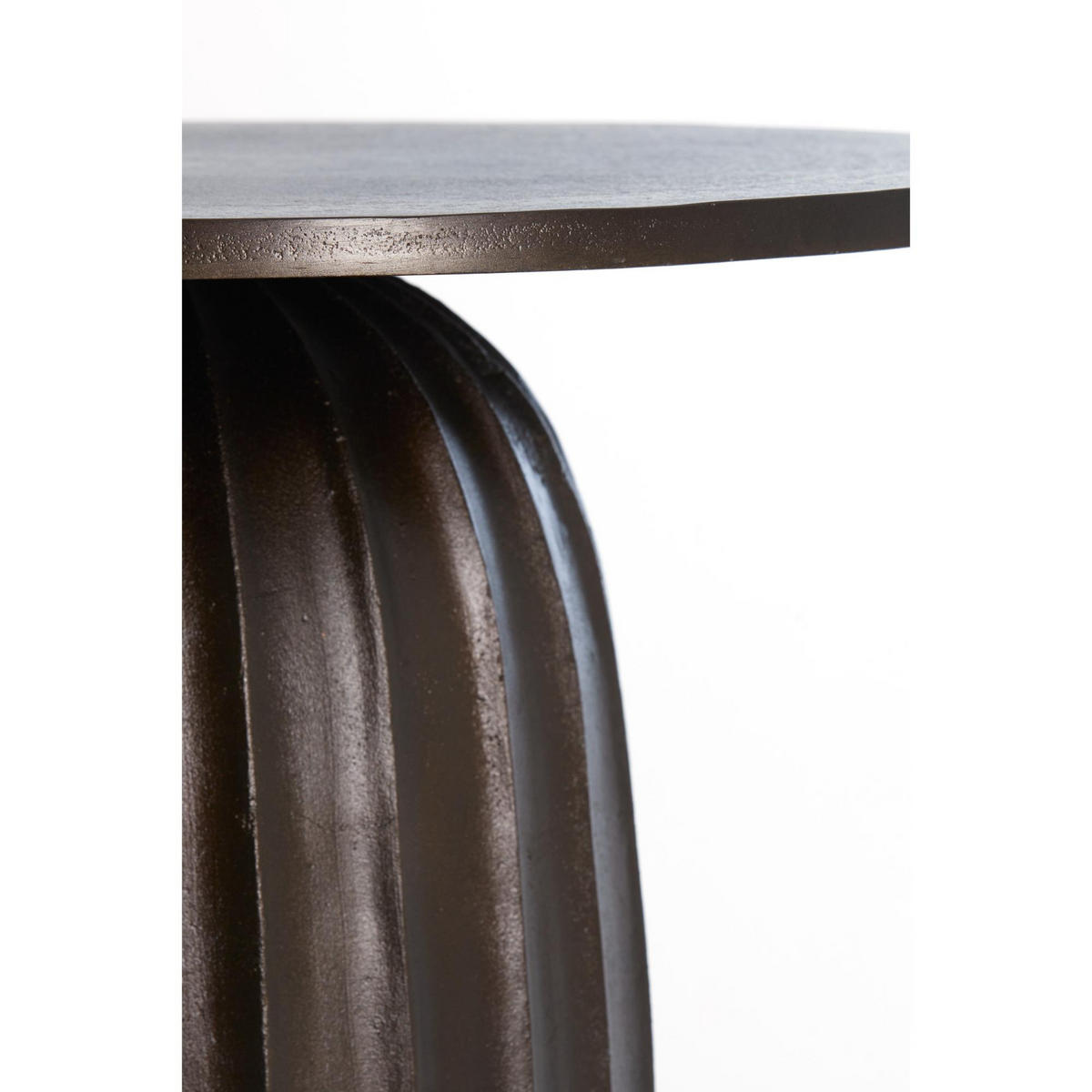 BEISTELLTISCH Veglia Braun 60/60/38 cm - Braun, Metall (60/60/38cm) - Light & Living