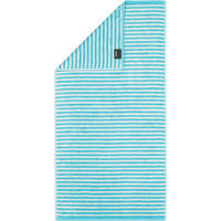 HANDTUCH CAMPUS RINGEL 955 TÜRKIS - 41 - Blau, Textil (50/100cm) - Cawoe