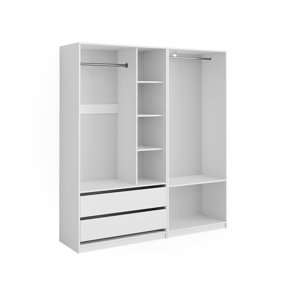 ŠATNÍ SKŘÍŇ Elmo Bílá - bílá, kompozitní dřevo (180/200/50cm) - Vicco