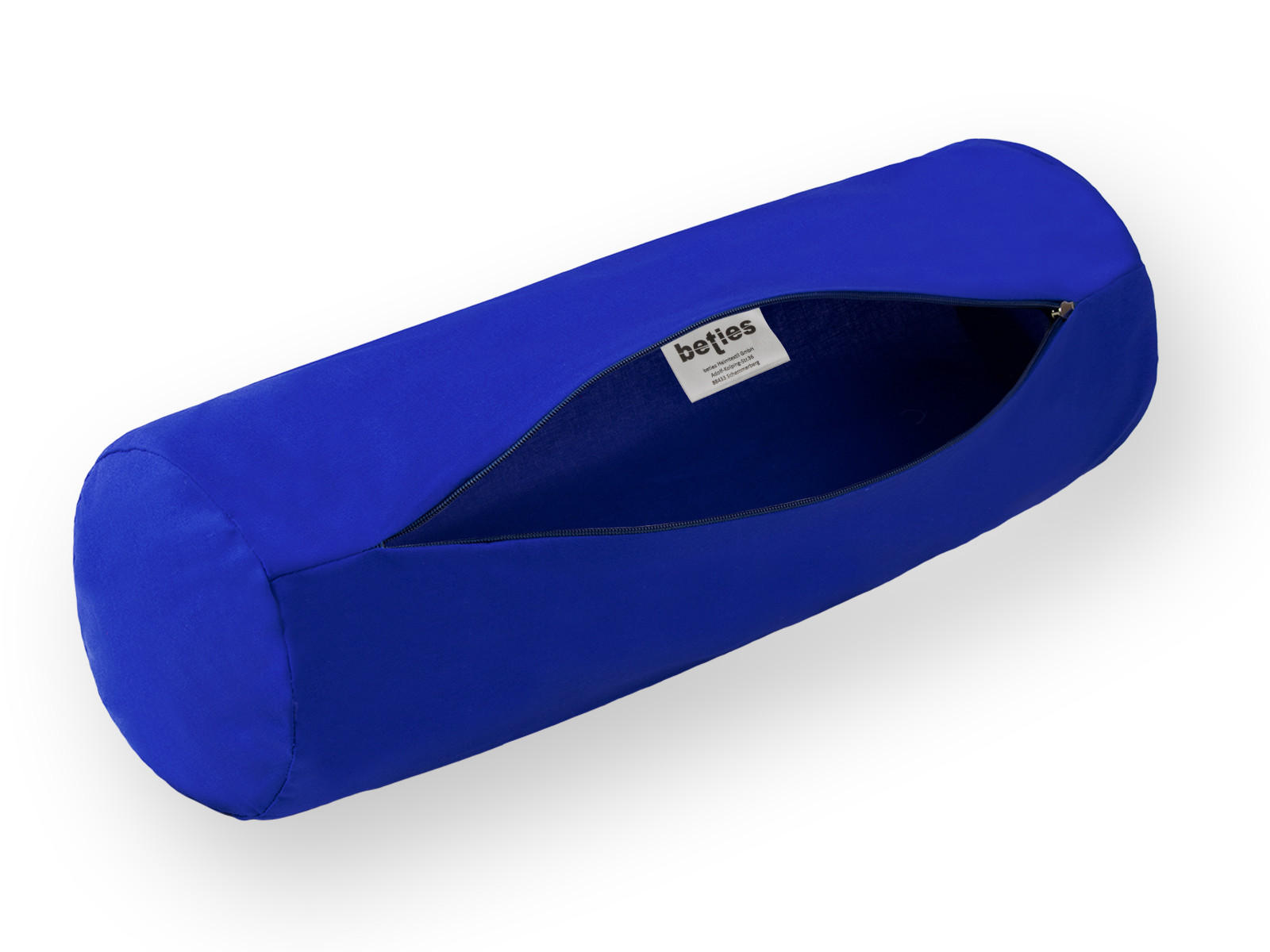 NACKENROLLENBEZUG Basic 100% Baumwolle royal 40/15 cm - Blau, Textil (15/40cm) - beties Heimtextil
