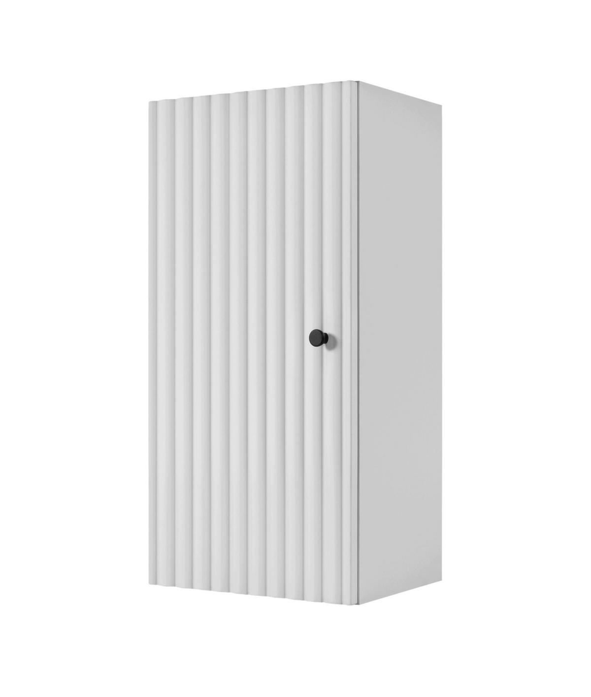 HÄNGESCHRANK BELLO geriffelt Weiß matt 35/68/27 cm - Weiß, Holzwerkstoff/Metall (35/68/27.2cm) - Rodan