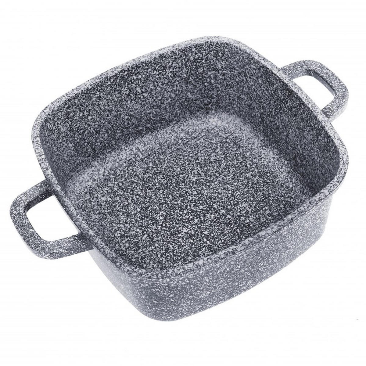 TOPF Grau 20/20/9 cm KB7528 - Grau, Metall (20cm) - Klausberg 