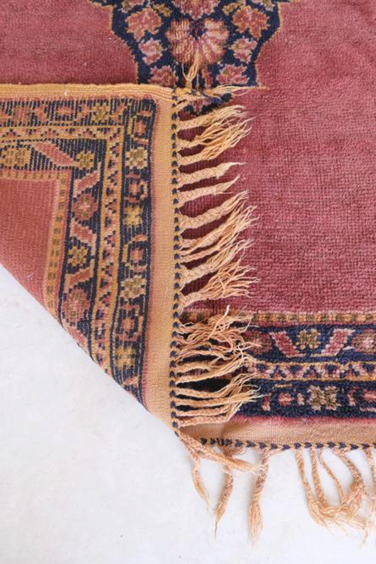 BERBERTEPPICH aus reiner Wolle 109x 191 cm - Rot, Naturmaterialien (109/191cm) - AFK Living