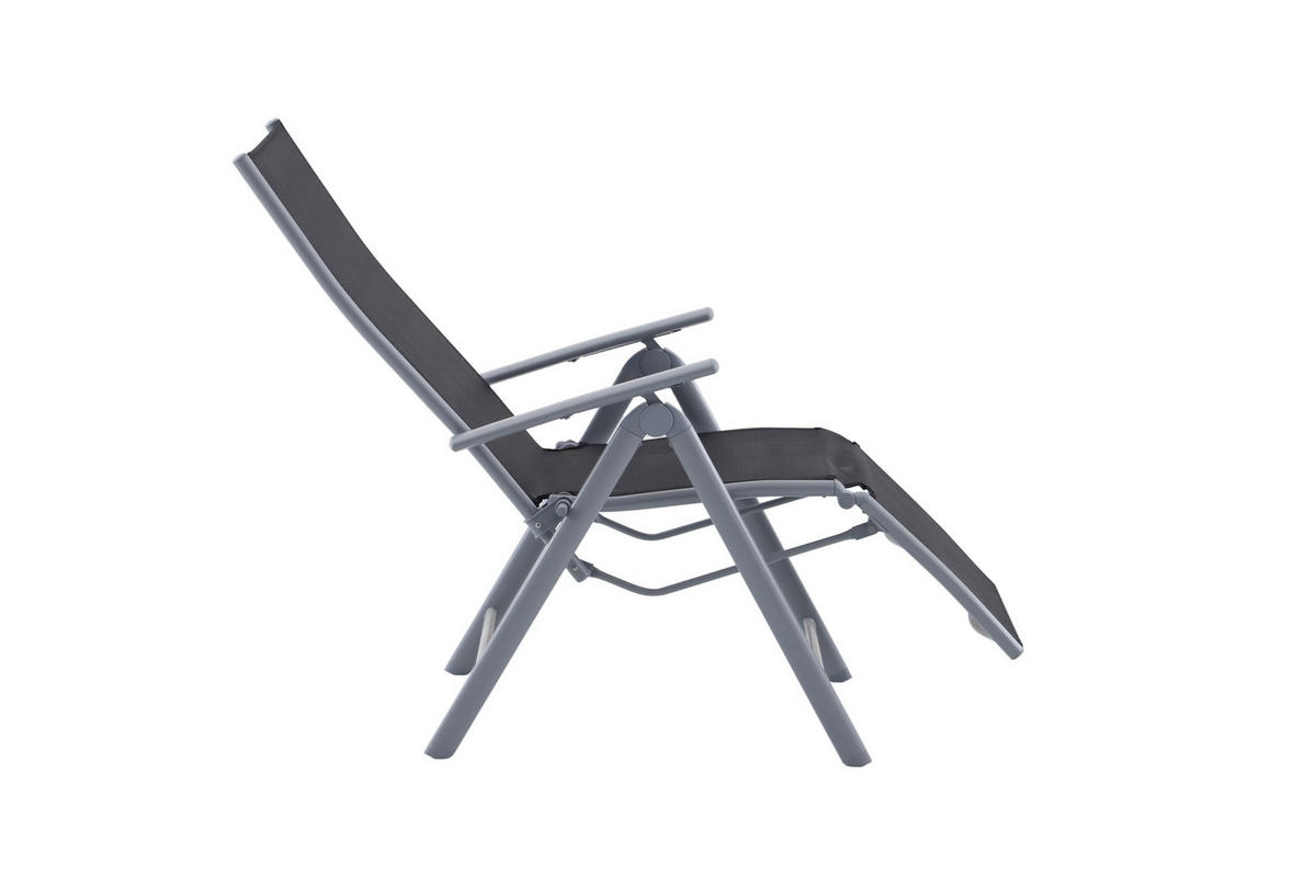 GARTEN-SITZGRUPPE Lara 3-teilig Gartenmöbel-Set - Schwarz, Kunststoff - DELUKE