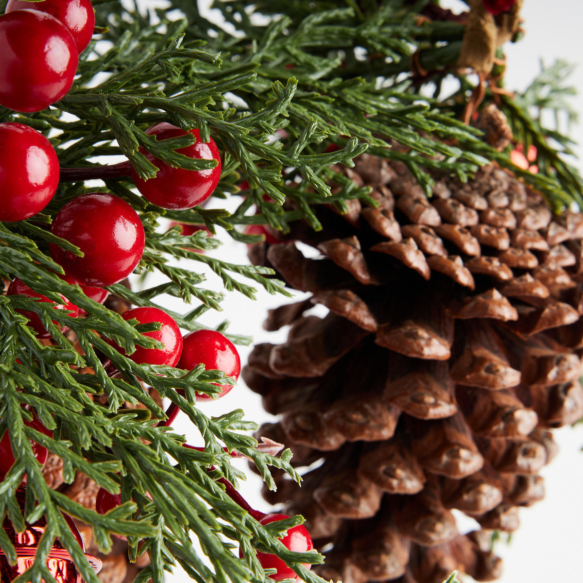 GIRLANDE Royality, Rot, 10 x 26 x 60 cm, Dekorative Weihnachtsdeko - Rot, Kunststoff (60cm) - home&you