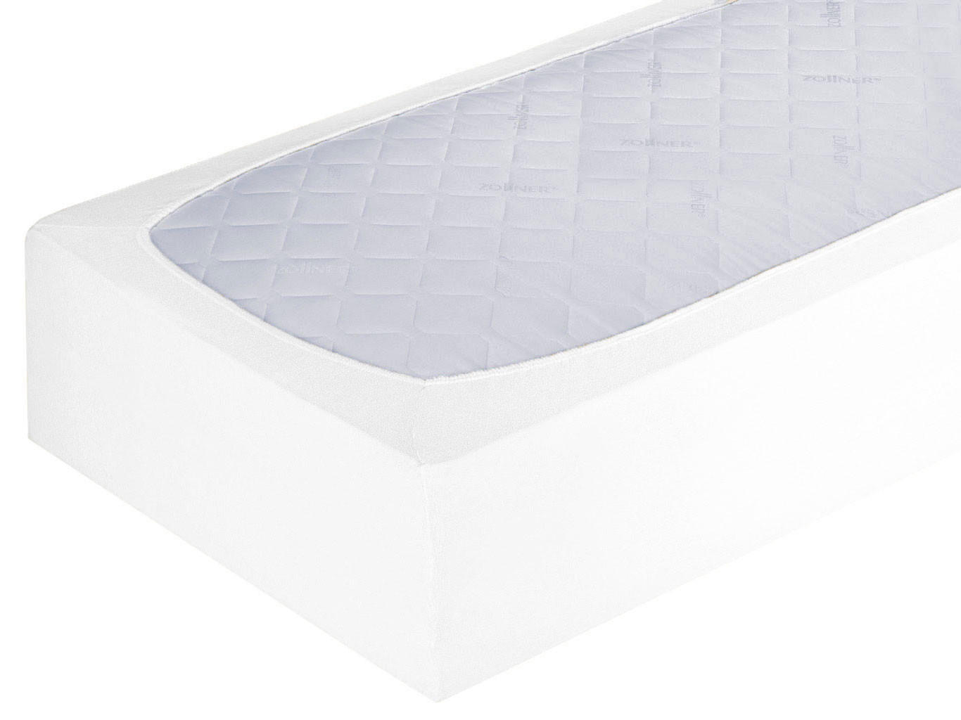 SPANNBETTLAKEN, 180x200 cm, 80% Baumwolle, 20% Polyester, Weiß - Weiß, Naturmaterialien (180/200cm) - Zollner