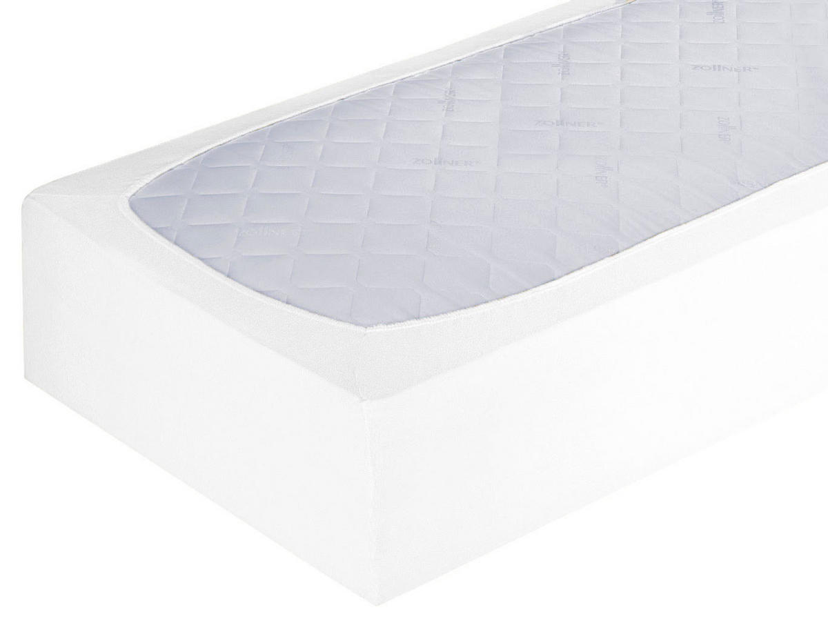SPANNBETTLAKEN, 160x200 cm, 80% Baumwolle, 20% Polyester, Weiß - Weiß, Naturmaterialien (160/200cm) - Zollner