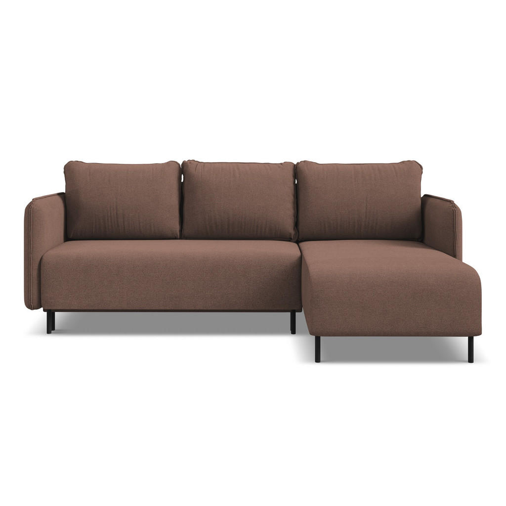 Thumbnail - Makamii Ecksofa, Hellrosa, Textil, 3-Sitzer, Füllung: Schaumstoff, L-Form, Ottomane rechts, 236x162 cm, Made in EU, Wohn...
