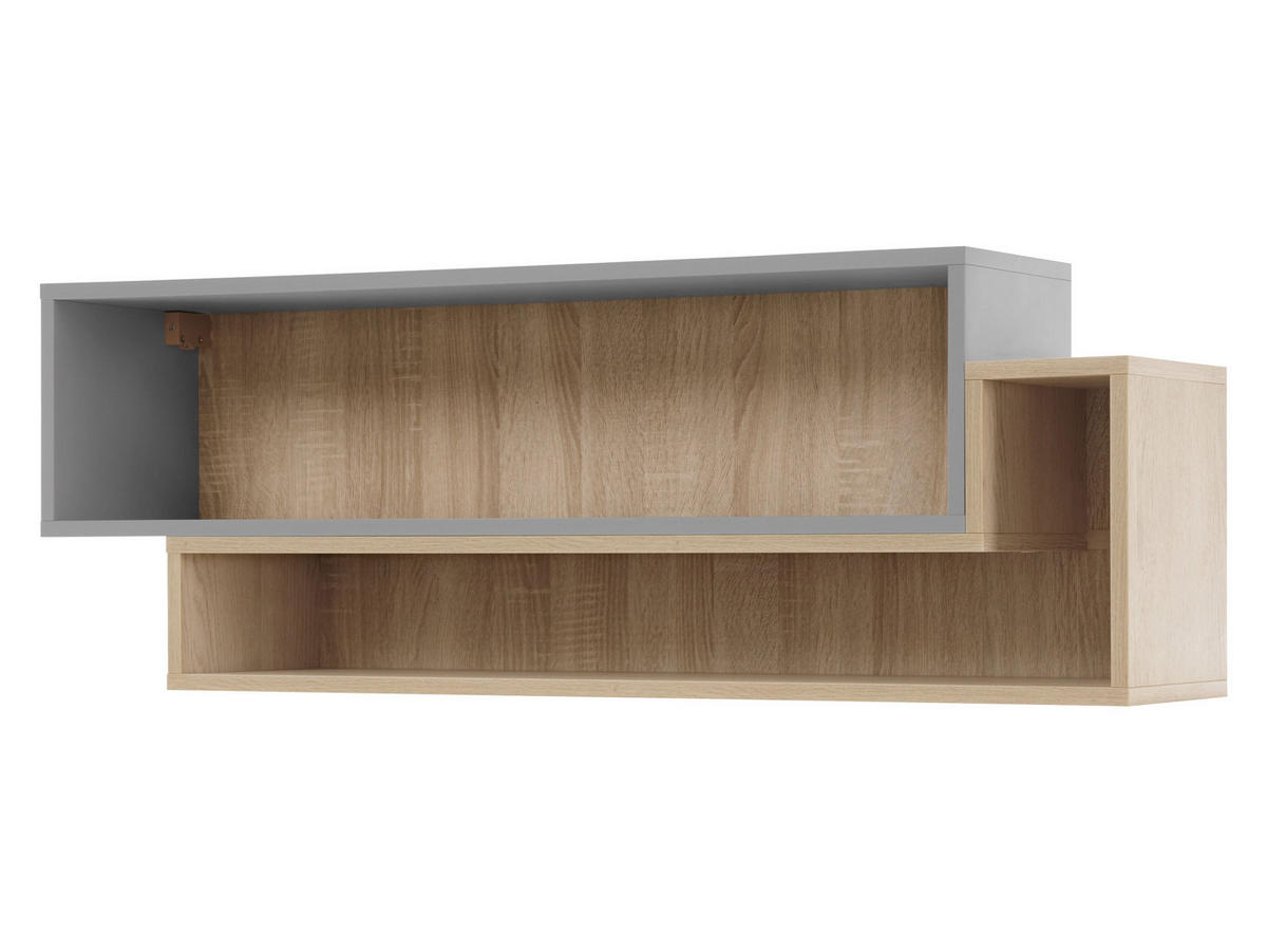 WANDBOARD Oro OR07 - Naturfarben/Grau, Holzwerkstoff/Kunststoff (25/40/115cm) - MIRJAN24