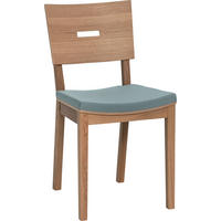 POLSTERSTUHL Eiche massiv - Eichefarben, Holz (43/86/50cm) - Vox Möbel