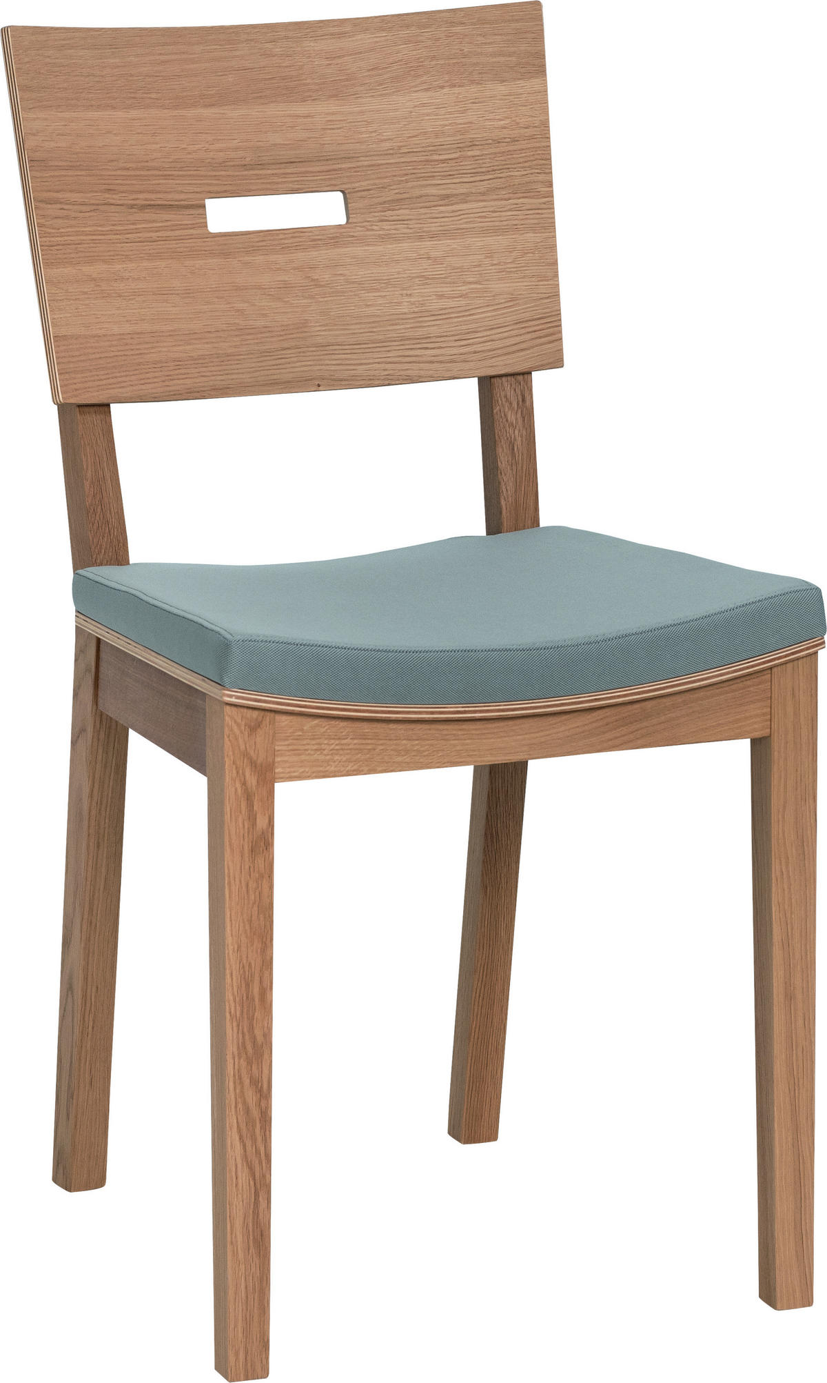 POLSTERSTUHL Eiche massiv - Eichefarben, Holz (43/86/50cm) - Vox Möbel